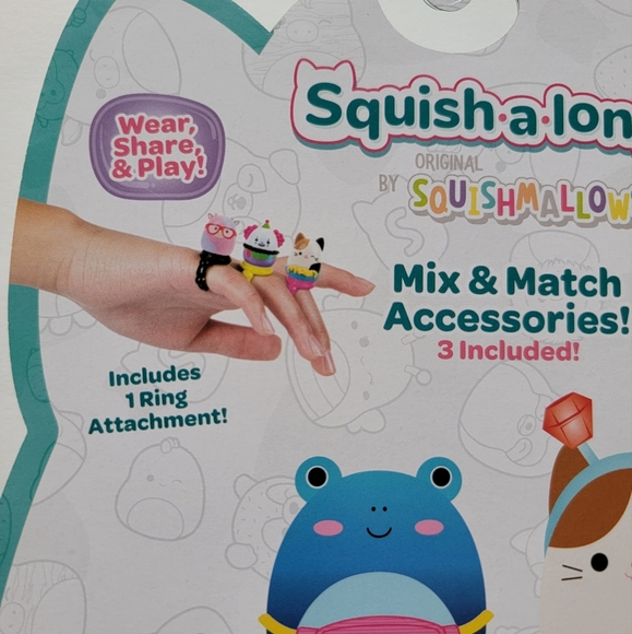 New! Squish-a-longs Squishmallows rings and mini characters - Picture 5 of 13